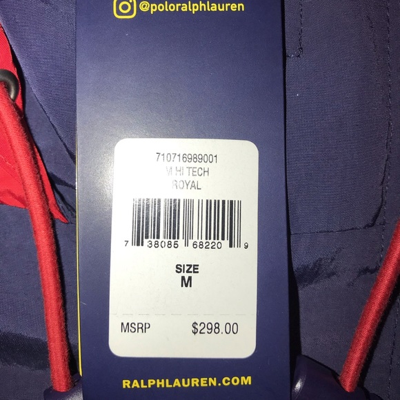 Polo Ralph Lauren Hi-Tech Royal Pullover Jacket - Picture 8 of 8